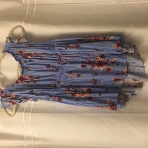 Free People floral baby doll top